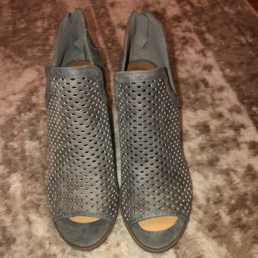 Gray booties
